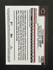 2025 Topps Chrome Update Series Sapphire Edition Tyler Callihan Orange /25 (RC)