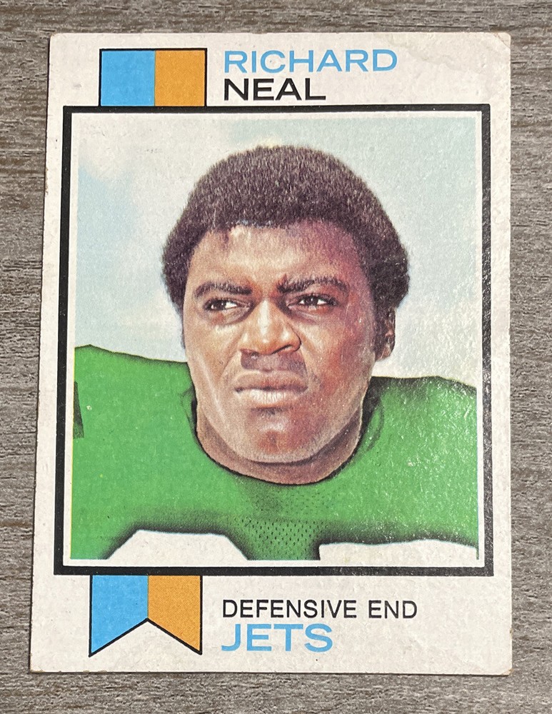 Richard Neal 1973 Topps Jets #443 *F6*