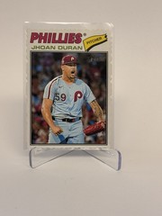 2026 Topps Heritage #14 JHOAN DURAN Deckle Edge SP Variation – Phillies