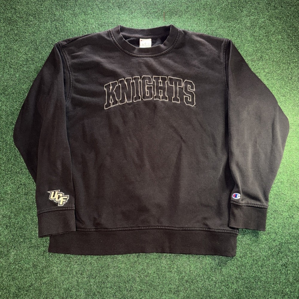 UCF Knights Black Pullover Sweatshirt Men’s Size Large Embroidered Logo