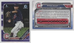 2019 Bowman Chrome Prospects Purple Shimmer Refractor Brayan Rocchio 4l3