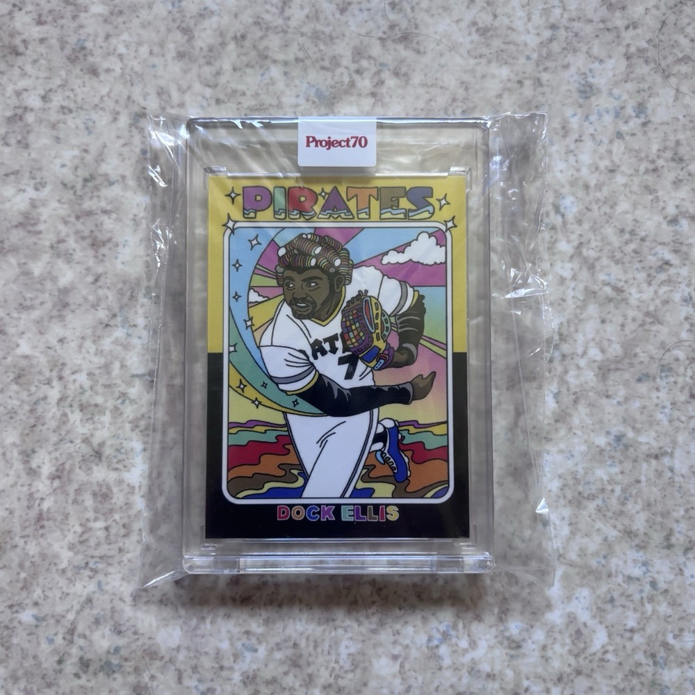 2021 Topps Project 70 Chinatown Market Dock Ellis #184 1975 Topps Baseball