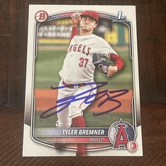 2025 Bowman Draft Baseball Tyler Bremner Los Angeles Angels BD-37 AUTO SIGNED IP