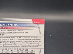 2025 Bowman 1st Prospects Winston Santos Geometric Black /10 #BP-121