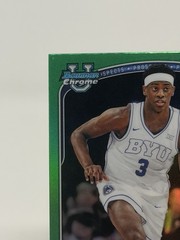 Topps 2025-26 Bowman AJ Dybantsa Chrome Prospects True Green 23/99 #BCP-1 1st