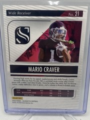 2025 Panini Silhouette – Mario Craver #21 (RC)