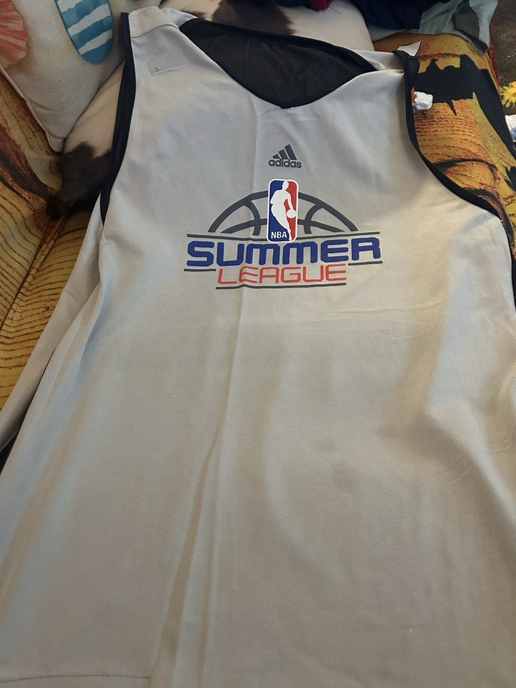 NBA tank Top Adult Size Large, Basketball Jersey Reversible Black And Gray