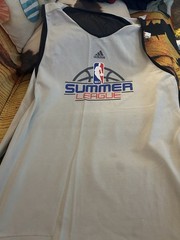 NBA tank Top Adult Size Large, Basketball Jersey Reversible Black And Gray