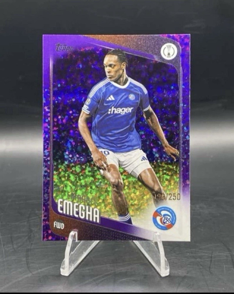 Emanuel Emegha /250 Purple Foil #116 Strasbourg/Chelsea 2025-26 Topps UEFA CC
