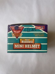 Riddell Detroit Lions NFL Silver Blue White Mini Helmet Collectible