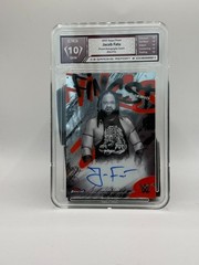 2025 Topps Finest Autographs Insert Jacob Fatu C3 Grading Gem 10 Auto #FA-FTU