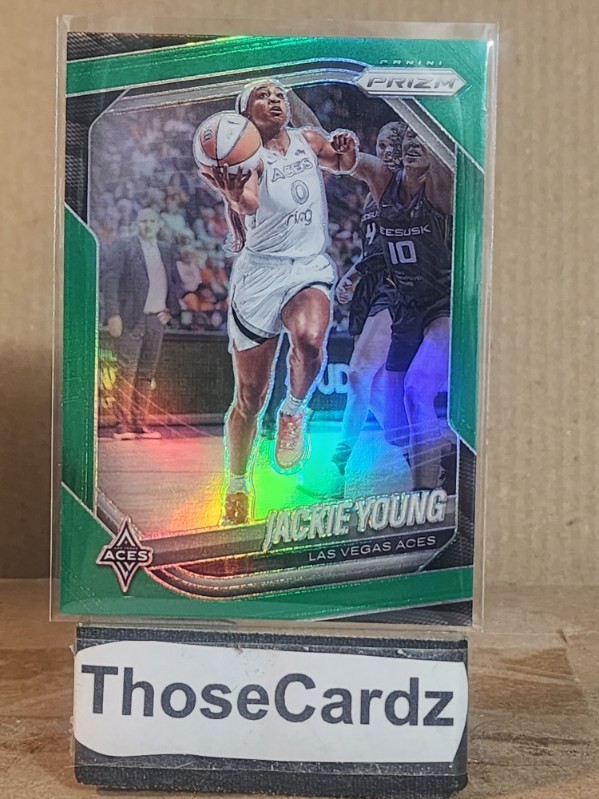 2025 Panini WNBA Green Prizms #23 Jackie Young