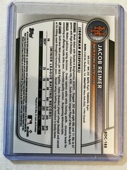 2025 Bowman Draft Chrome Jacob Reimer True Orange /25 Refractor New York Mets