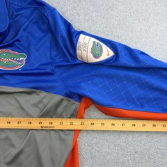 Florida Gators Shirt Mens 2XL Gray Blue NCAA Football Nike Dri Fit 1/4 Zip