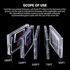 55-180PT Magnetic Card Holder For Trading Card Protector Case Hard Baseball Card