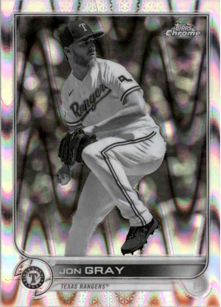 2022 Topps Chrome Sonic Black and White RayWave Refractors #23 Jon Gray – BB