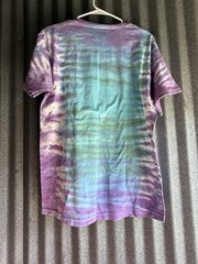 Reed College Fruit of the Loom Tie-Dye Shirt Purple Blue Green