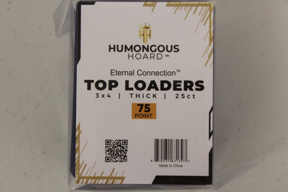 (25) Humongous Hoard 3&Prime; x 4&Prime; Premium Eternal Connection 75Pt Thick Top Loaders