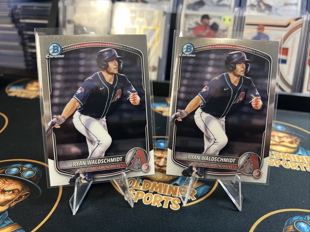 2025 Bowman Chrome Draft Ryan Waldschmidt BDC-41 2 Card Lot Dbacks
