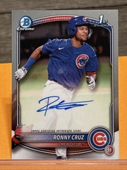 2025 Bowman Chrome – 1st Bowman – Prospect Autographs – Ronny Cruz (AU,RC) Cubs