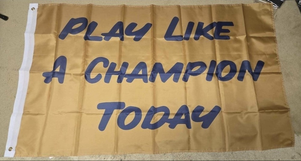 Notre Dame 3X5 Flag Banner Fighting Irish Play Like A Champion Today FREE Ship