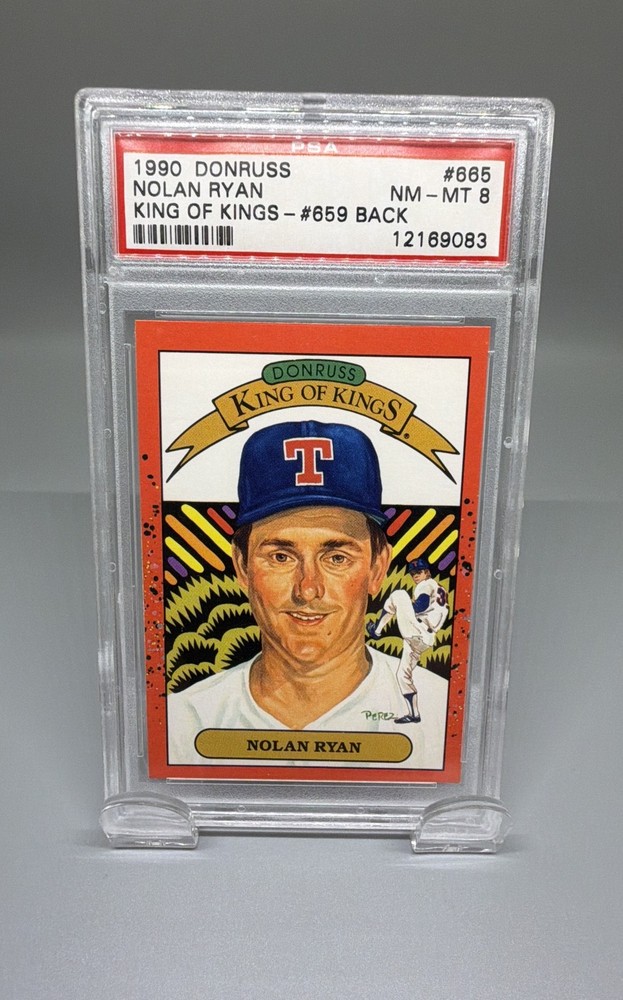 1990 Donruss – Nolan Ryan #659 King of Kings on Front with 5000 K&rsquo;s on Back
