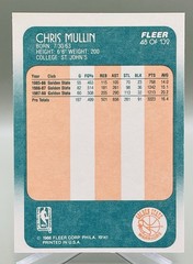 1988-89 Fleer Basketball Chris Mullin #48 Golden State Warriors