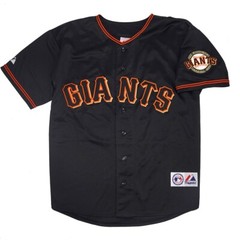 Barry Bonds San Francisco Giants Men&rsquo;s Alternate Black Jersey w/ Team Patch