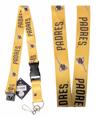 San Diego Padres Lanyard Key Ring Keychain ID Holder – Yellow