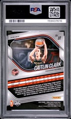 2025 Panini Prizm WNBA #22 Caitlin Clark WNBA Logo Prizms PSA 10
