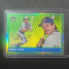 2025 Topps Chrome Platinum Anniversary Robin Yount #486 Green Vibrations 66/99