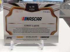 2026 Select Racing Corey Lajoie Pit Road Blue Prizm Parallel 68/175 SP