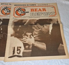 Lot 7 1979 Chicago Bears Fan Newspapers Chicago Bear Report Walter Payton