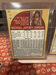 1990 NBA Hoops #65 Michael Jordan and #223 Sam Vincent Jordan #12 Jersey