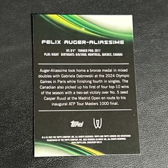 2025 Topps Chrome Sapphire Felix Auger Aliassime