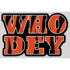 4 Inch Cincinnati Bengals Who Dey Slogan 2.5×4 Inches Vinyl Sticker