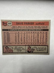 1981 Topps – Dave Parker #640