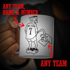 PERSONALISED FOOTBALL RIVALS MUG ANY TEAMS PEEING WEEING LOCAL FUNNY GIFTS