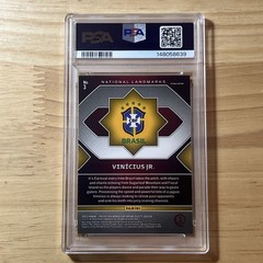 2022 Qatar World Cup Prizm Vinicius Vini Jr National Landmarks PSA 8 Brazil SSP