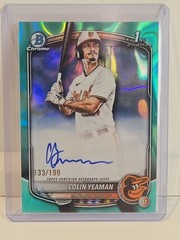 2025 Bowman Draft Colin Yeaman Aqua Lava Refractor Auto