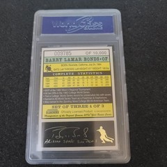1987 Topps – Barry Bonds #320 (RC), 1993 Bleachers 23KT Gold Border WCG 10