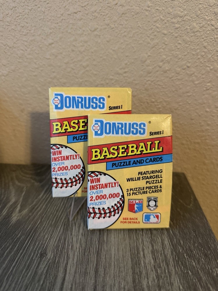 2-Donruss 1991 Series 1 Baseball MLB Puzzle Pack Willie Stargell 15 Cards