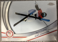 2026 Topps Chrome Olympics Alex Ferreira – USA Freestyle Skiing #121 Base