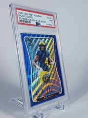 2021 Leaf Nico Collins Rookie Flashback Blue Wave Auto Numbered 20/20 PSA 9 Mint