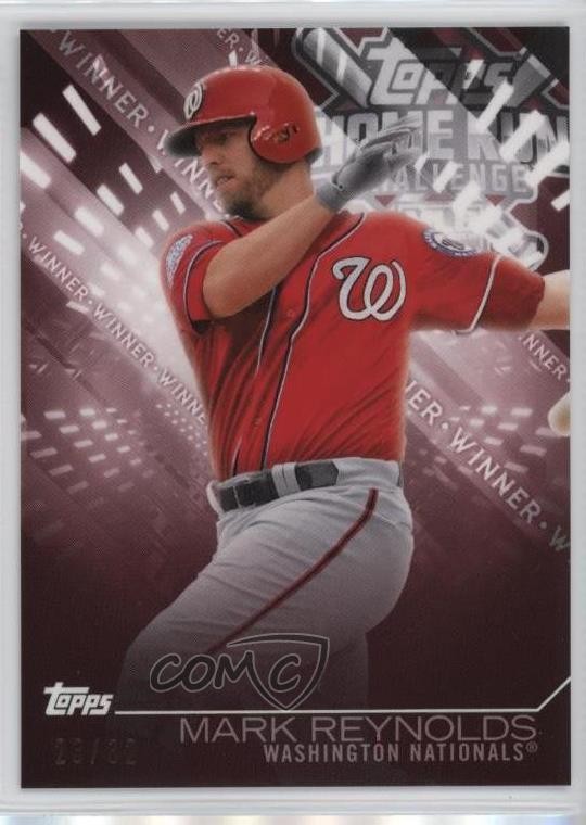 2018 Topps Home Run Challenge Promotion July Winners /32 Mark Reynolds b4d