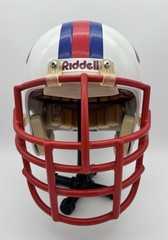 Vintage Used 1982 SMU Mustangs Style Riddell PAC44 Football Game Helmet 7 1/4
