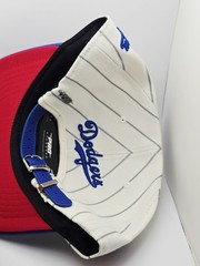 Brooklyn Dodgers Pinstripe Retro Vintage Adjustable Strapback Hat Red UV