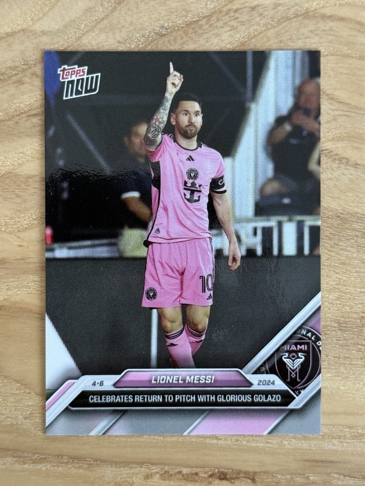 2024 MLS Topps Now Lionel Messi #31 GLORIOUS GOLAZO Inter Miami CF Soccer Card