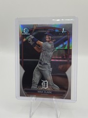 2023 Bowman Draft Max Clark Chrome Refractor 1st Prospect #BDC-76 Tigers