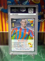 2 PSA Lot Samuel Eto&rsquo;o 2005-06 Mundi Cromo Top Liga + 2005 Panini Megacraques